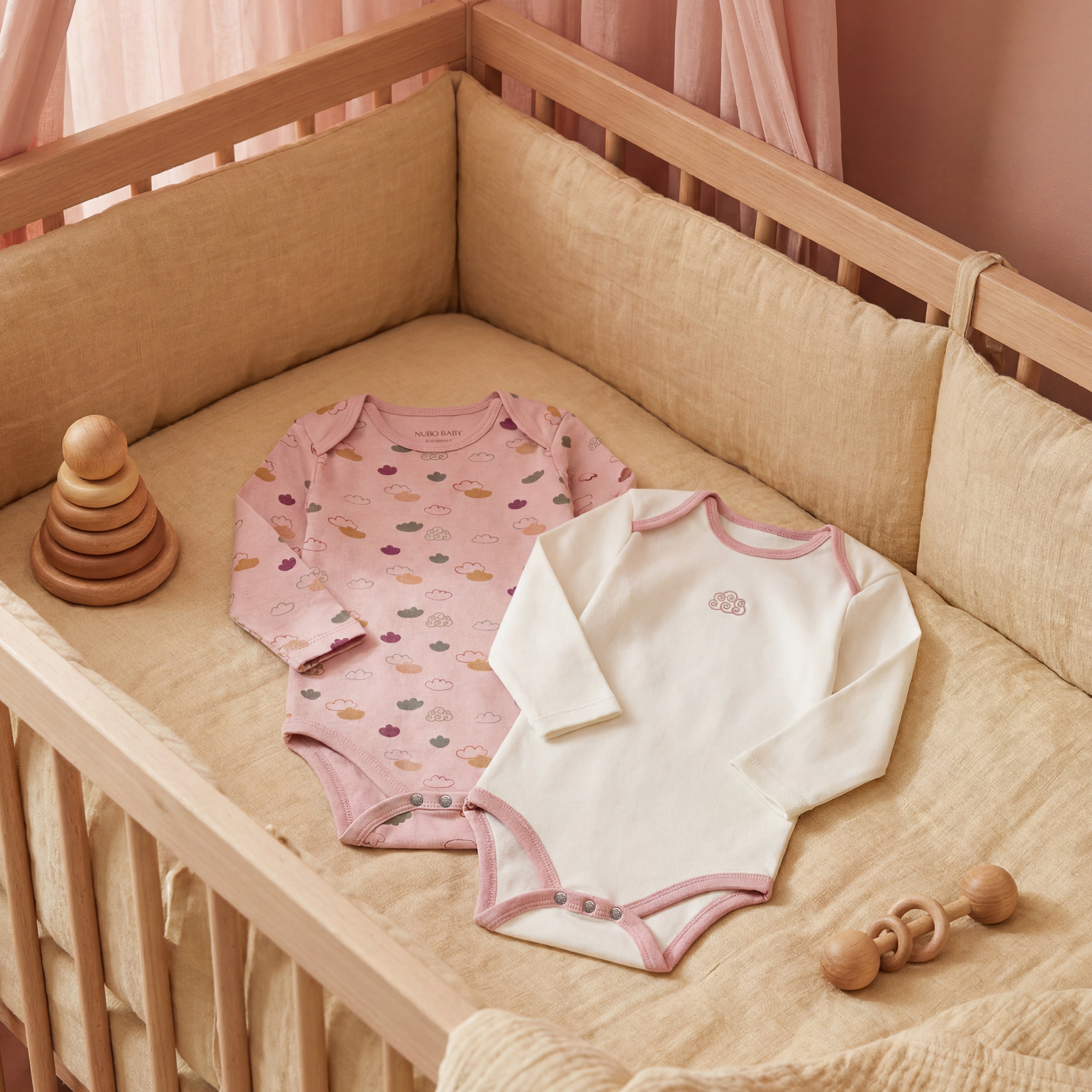 %100 Pamuk 2'li Bulut Body Seti