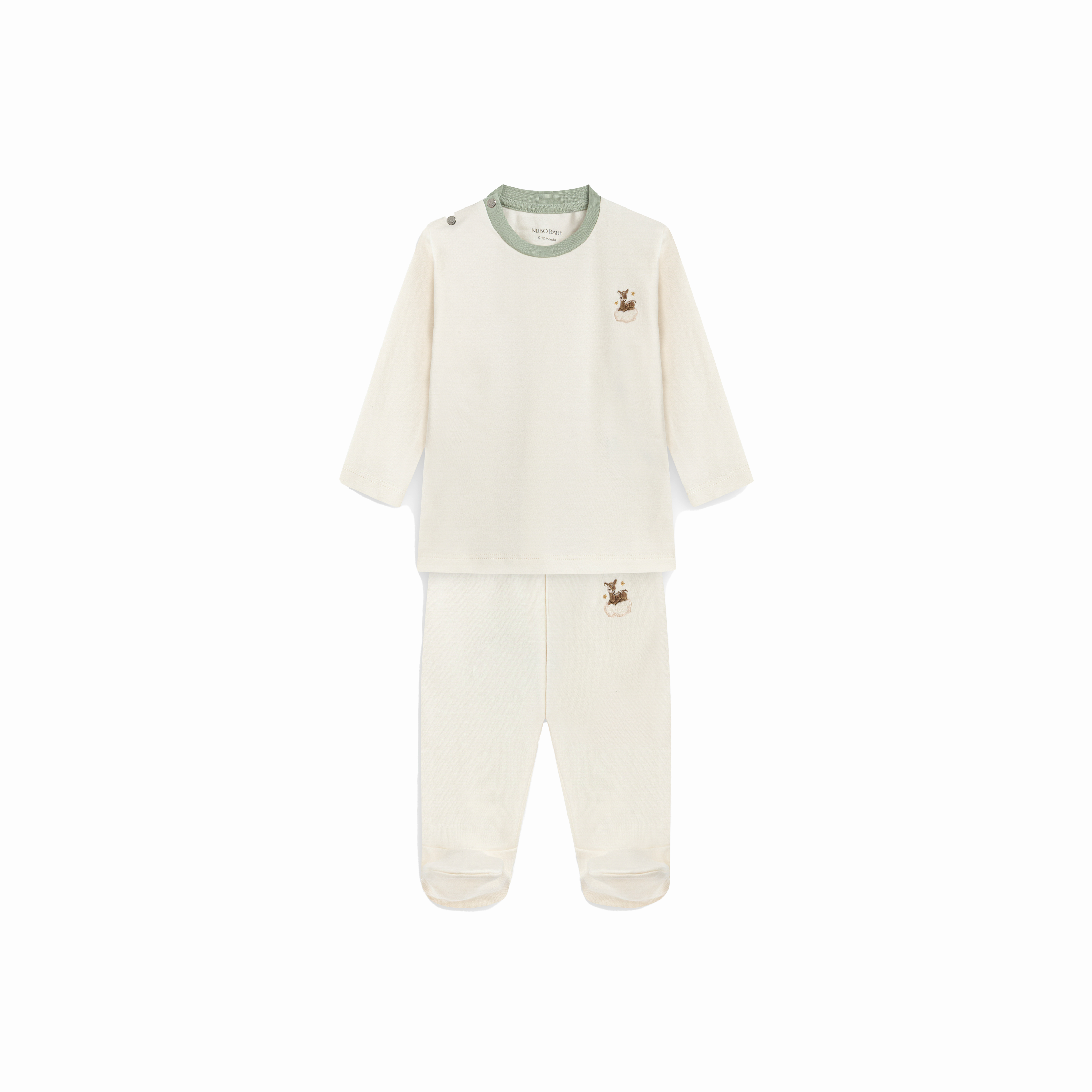 2’li Ceylan Nakışlı Tişört & Tayt Takım