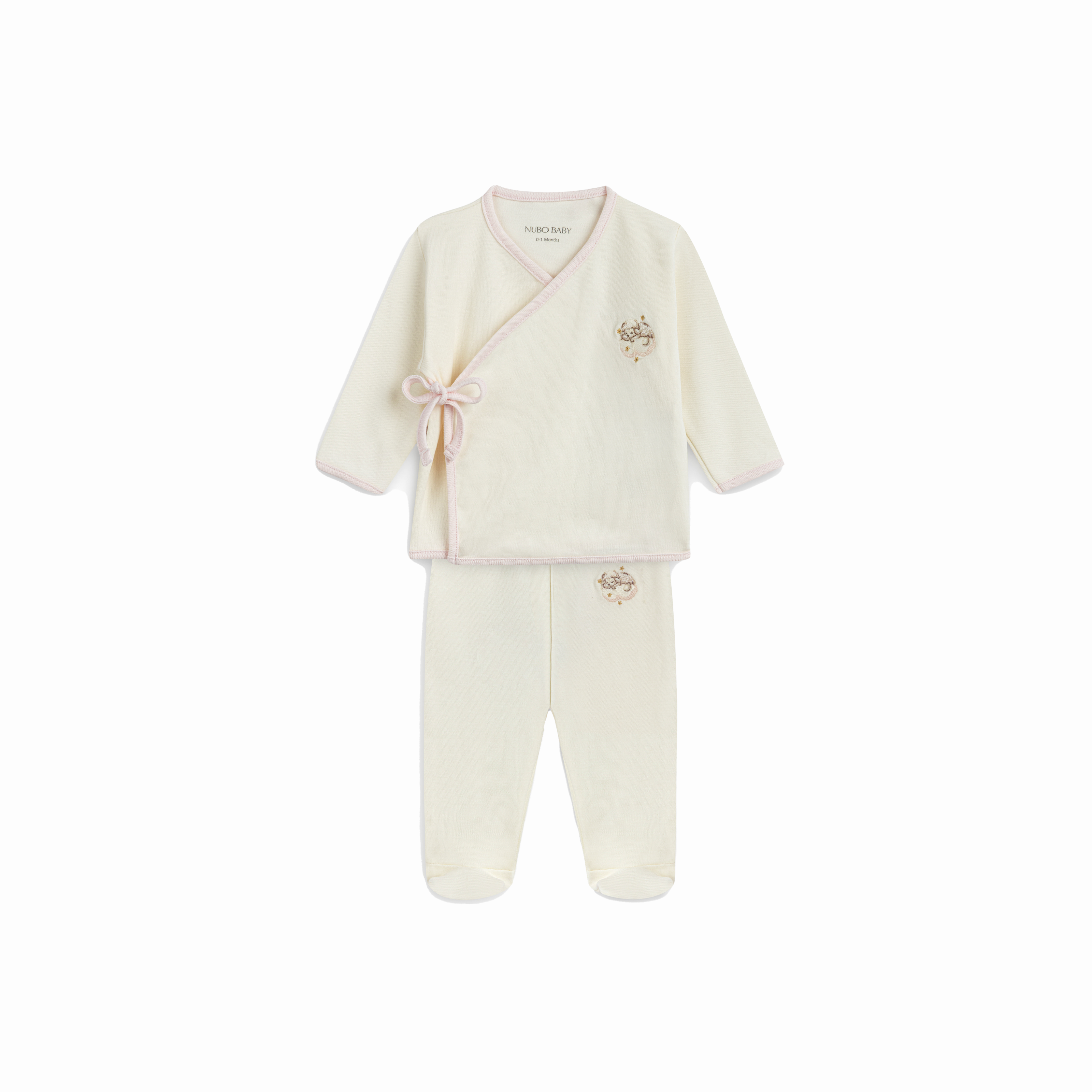 2’li Kuzu Nakışlı Bluz & Tayt Takım