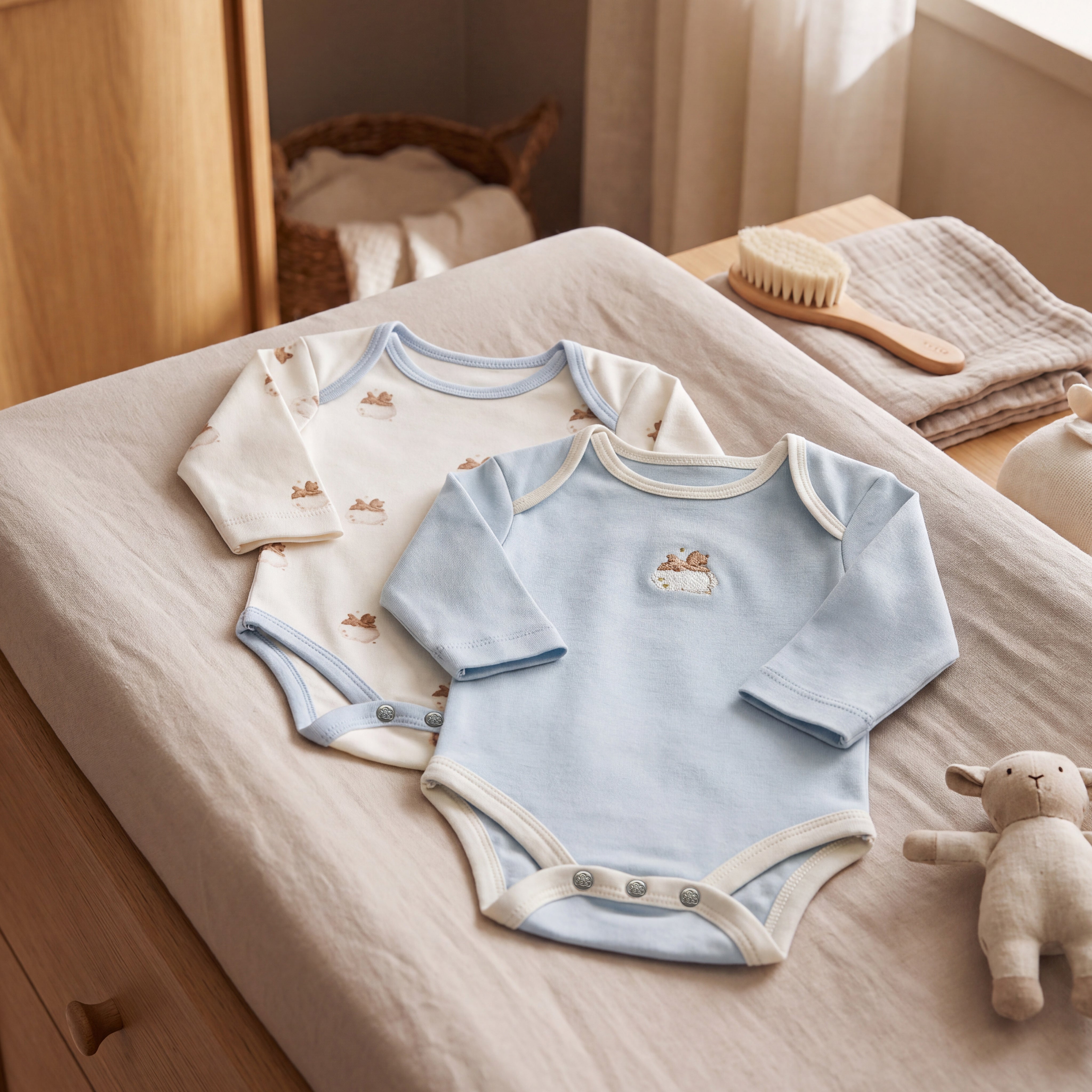 %100 Pamuk 2li Teddy Body Seti