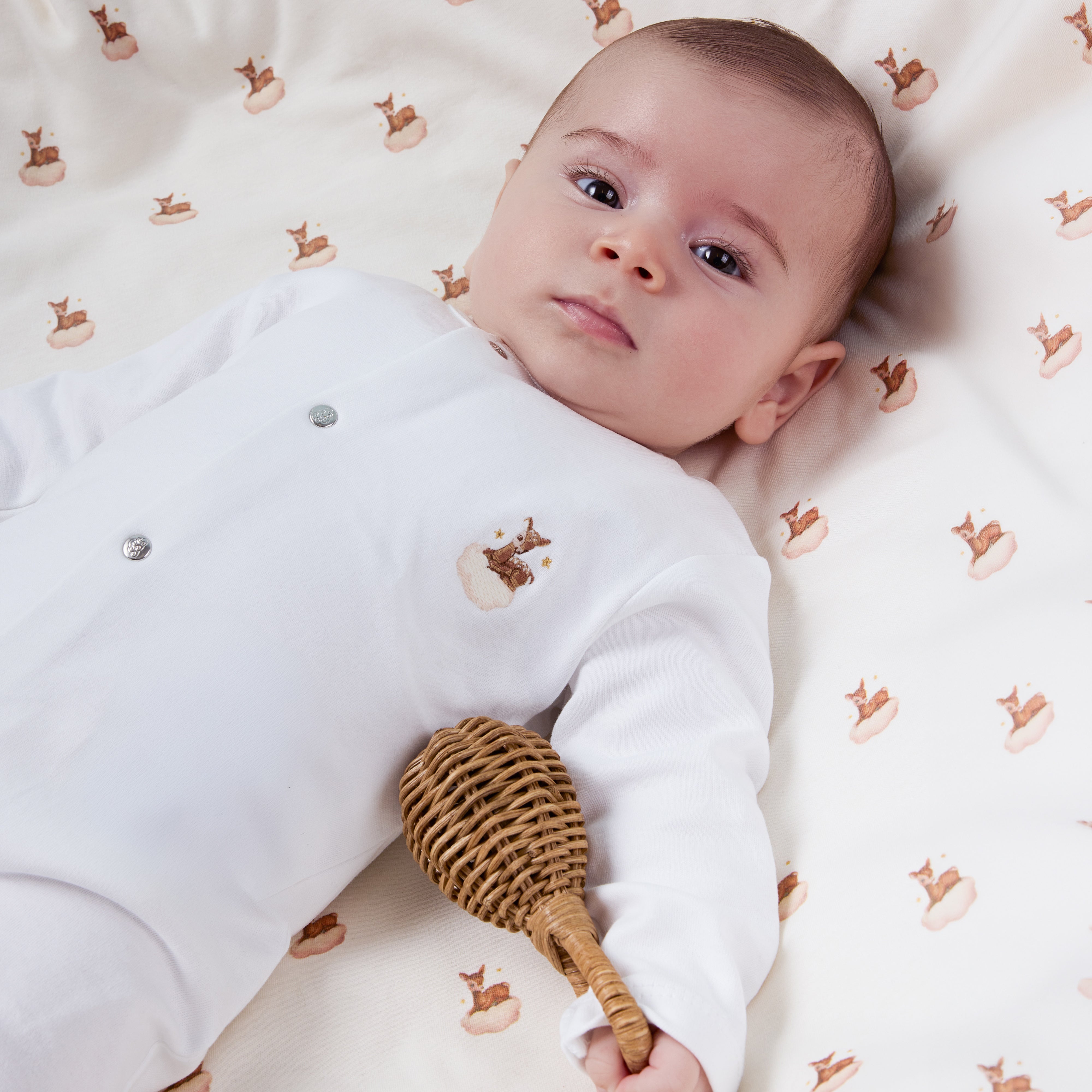 %100 Pamuk Ceylan Nakışlı Pijama Tulum