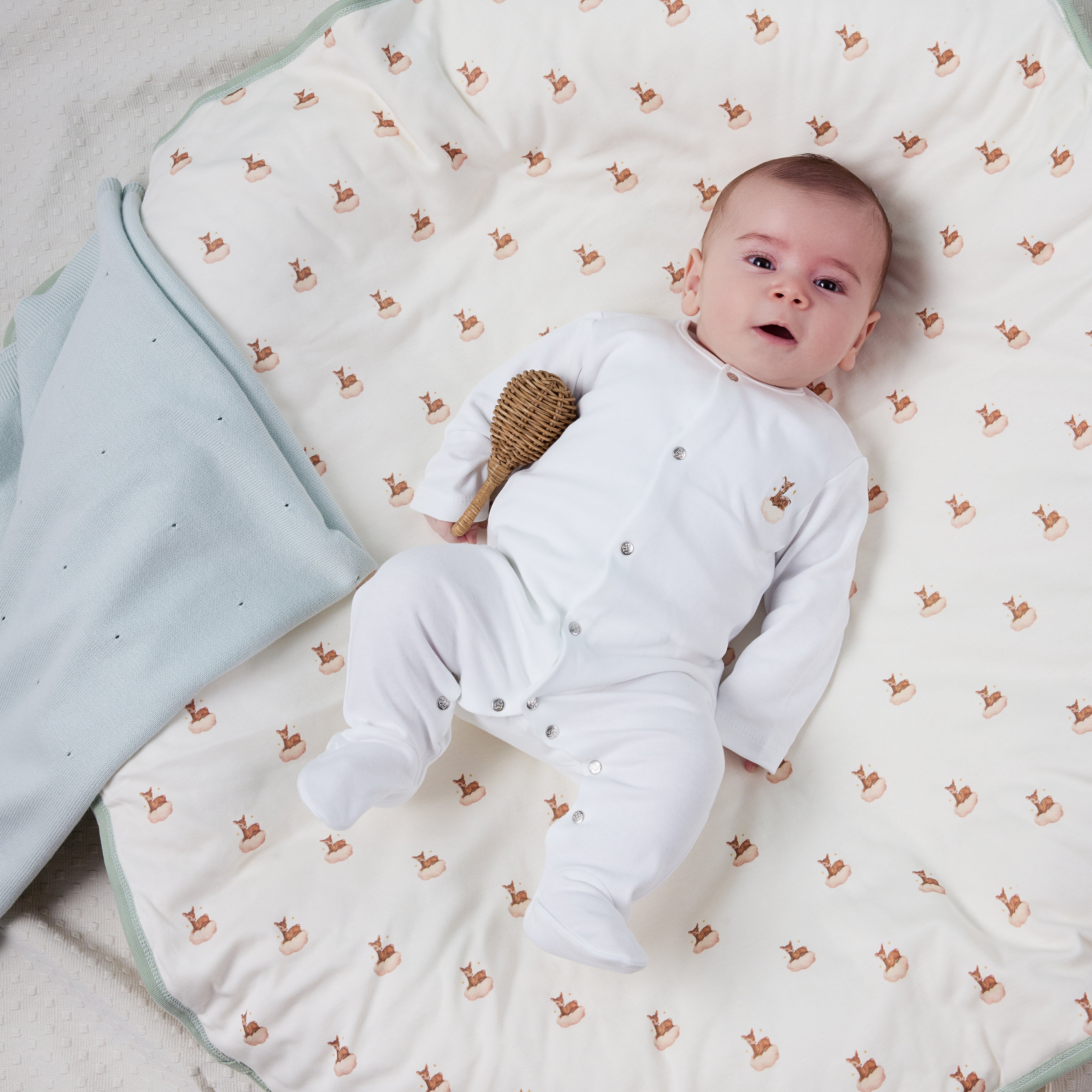 %100 Pamuk Ceylan Nakışlı Pijama Tulum