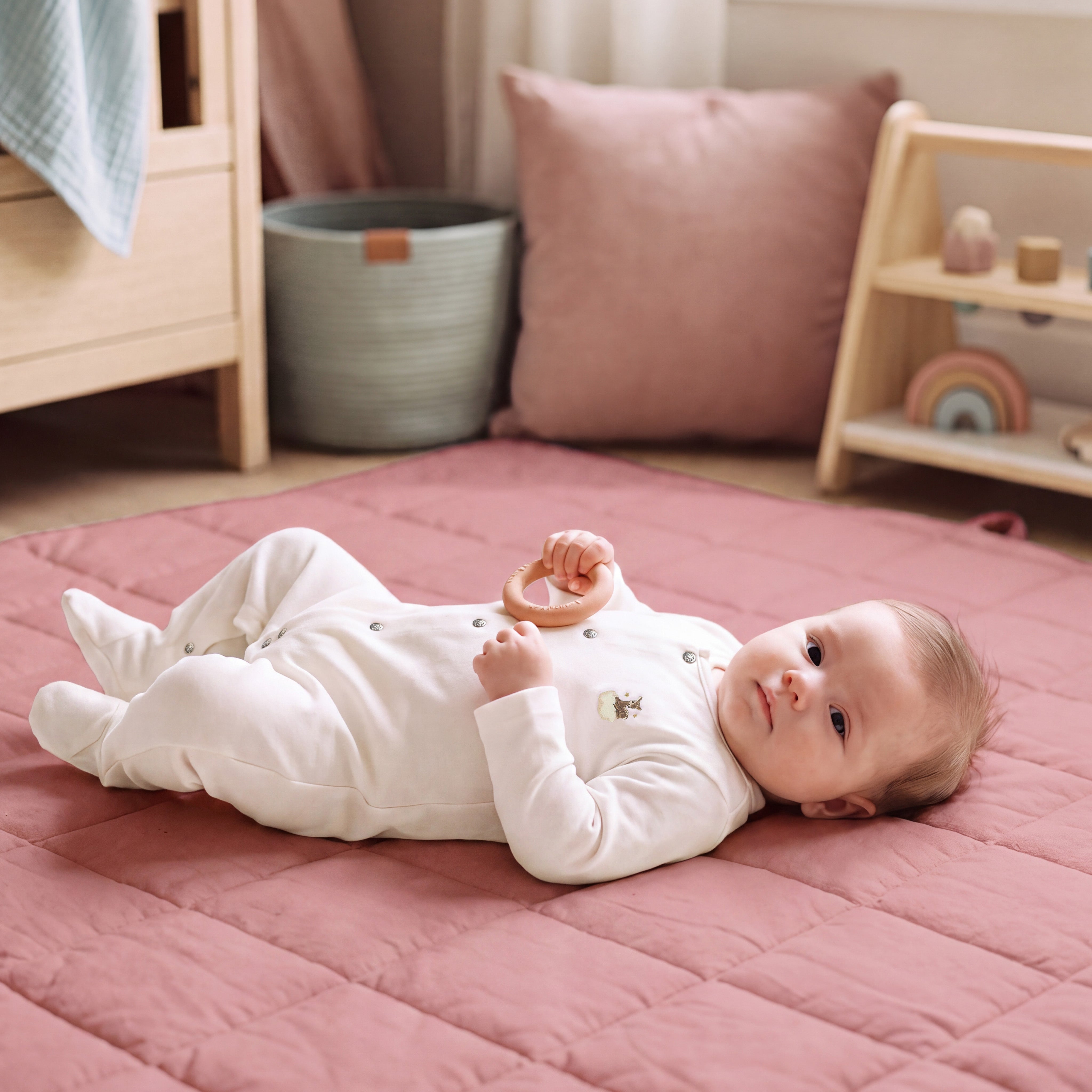 %100 Pamuk Ceylan Nakışlı Pijama Tulum