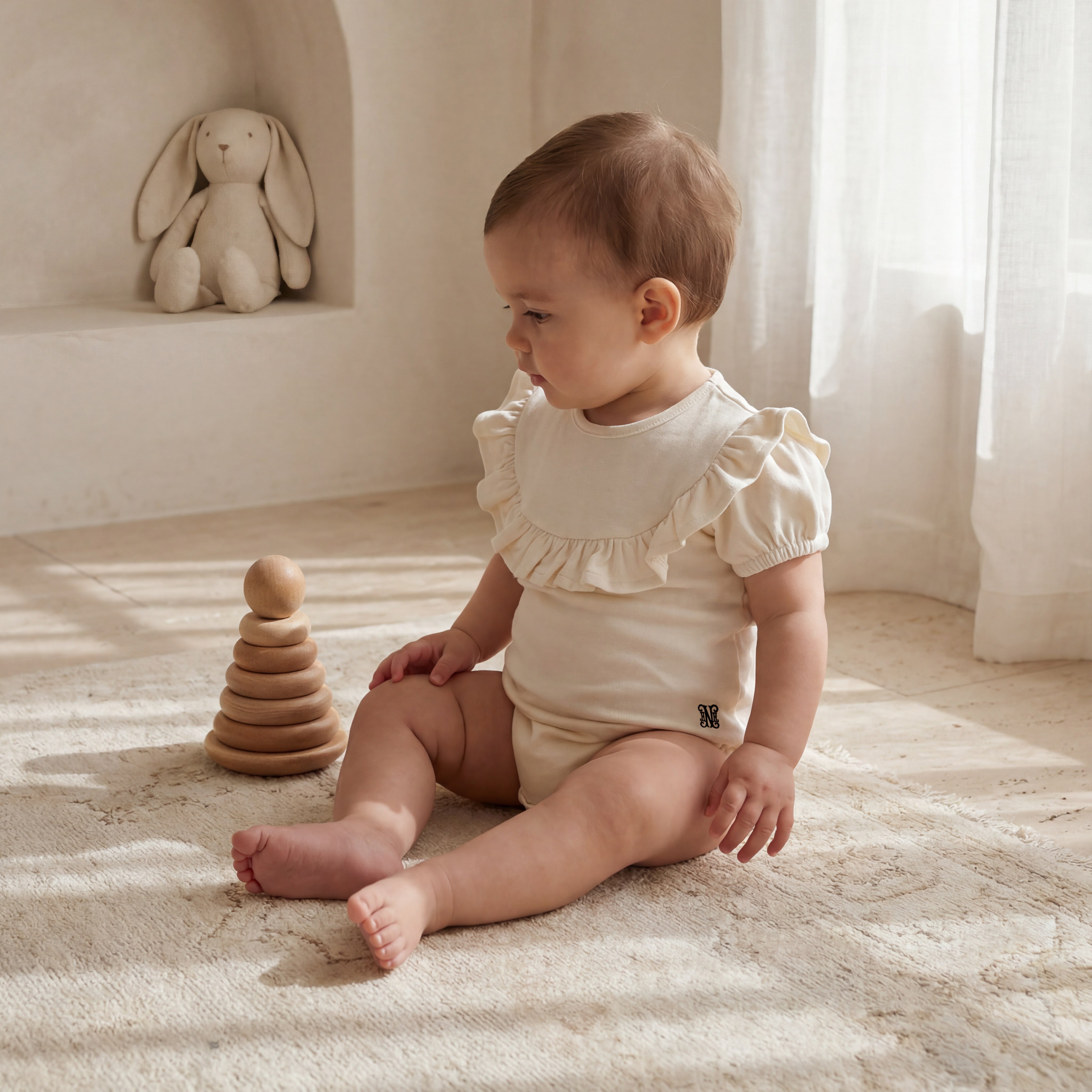 %100 Pamuk Fırfırlı Bulut Body
