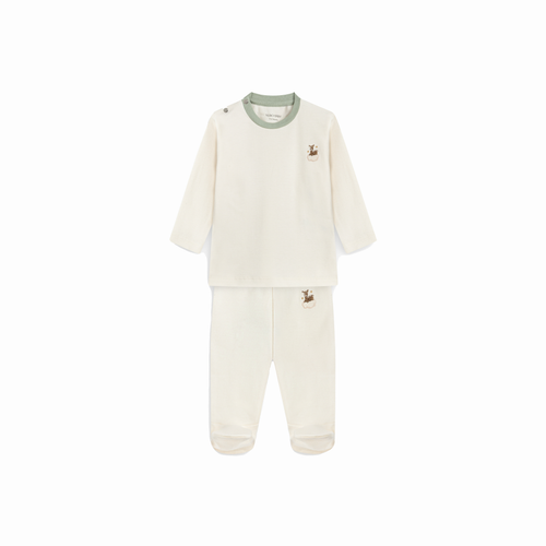 2’li Ceylan Nakışlı Tişört & Tayt Takım