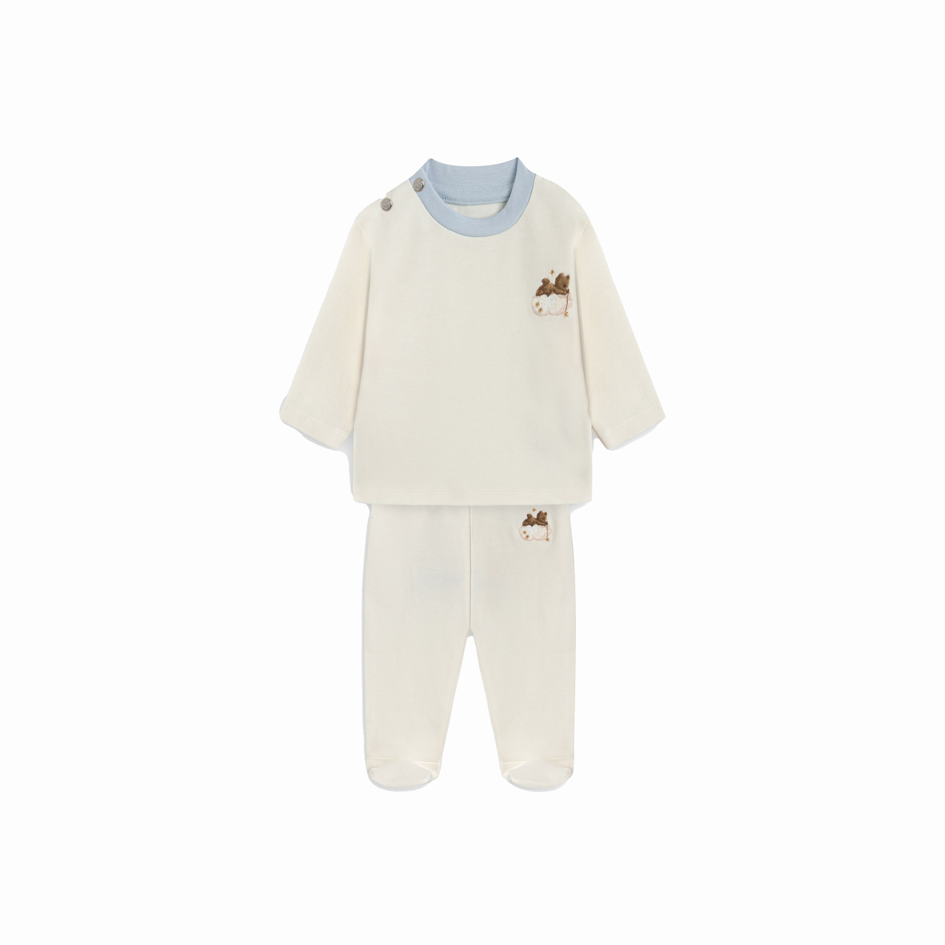 2’li Teddy Nakışlı Tişört & Tayt Takım